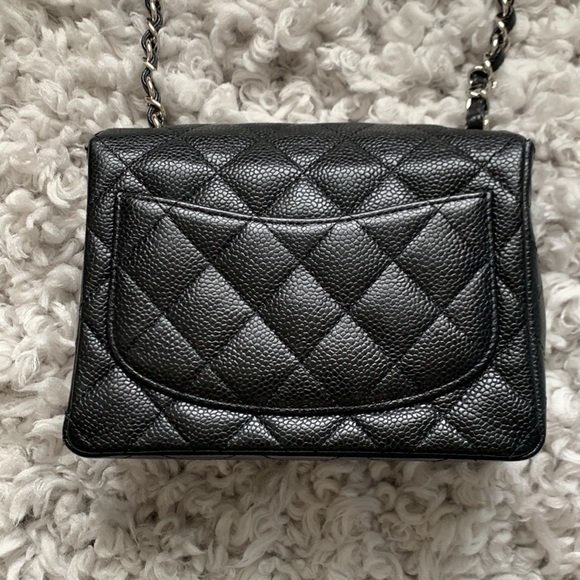 Chanel mini square flap black caviar - Picture 2 of 16